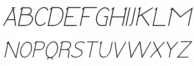 Tomsk Italic Fonte MAIÚSCULAS