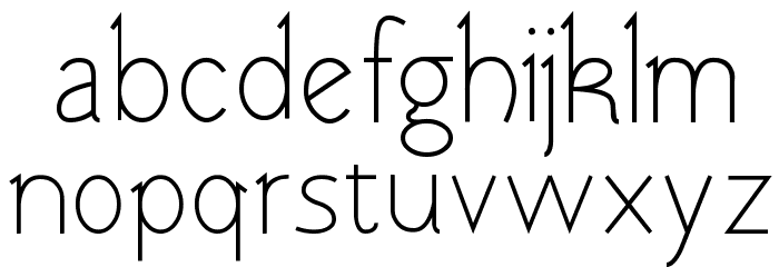 Tomsk Font LOWERCASE