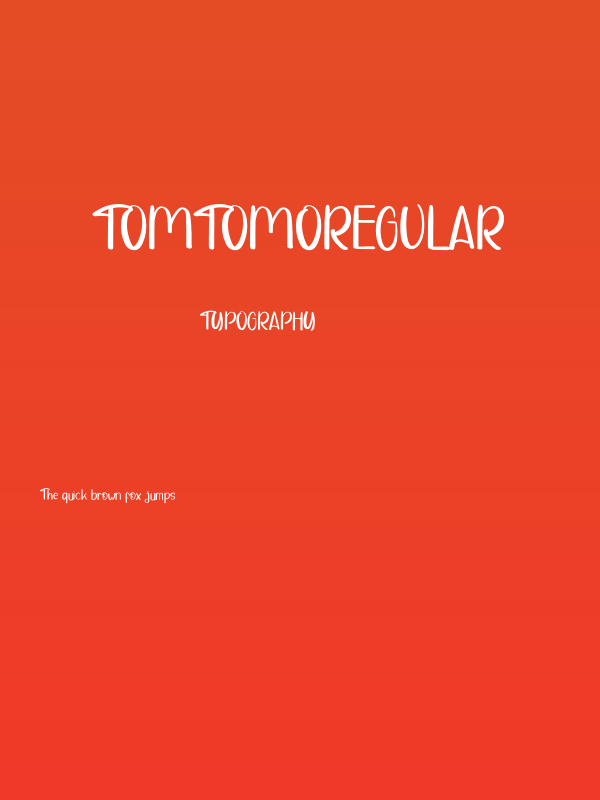 TomtomoRegular Poster