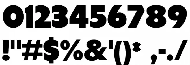 Tondu Beta Font OTHER CHARS