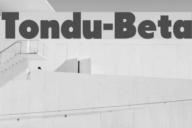 Tondu-Beta Font examples