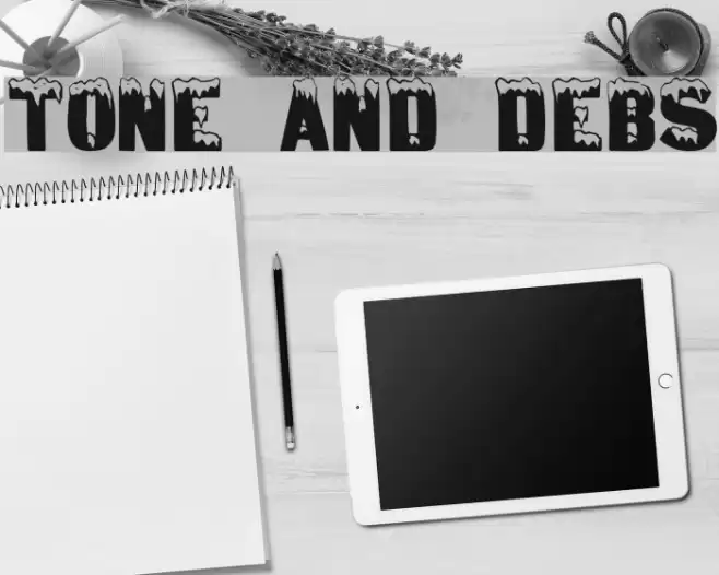 Tone And Debs Font examples