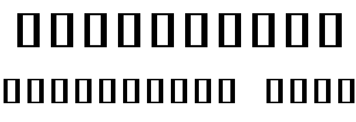 ToneDeafBB Font OTHER CHARS