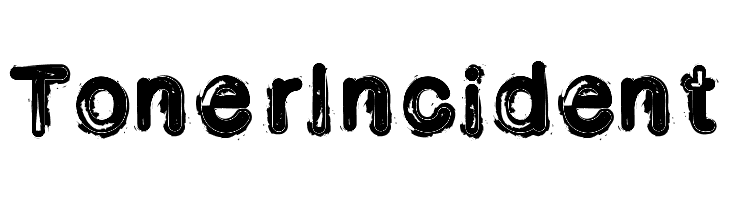 Toner Incident  Frei Schriftart Herunterladen
