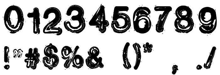 Toner Incident Font OTHER CHARS