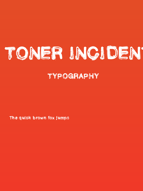 Toner Incident Poster