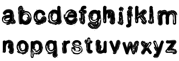 Toner Incident Font LOWERCASE