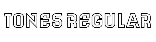 Tones Regular  Descarca Fonturi Gratis