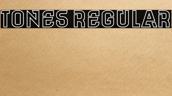 Tones Regular Example 3