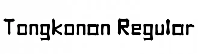 Tongkonan Regular  Frei Schriftart Herunterladen