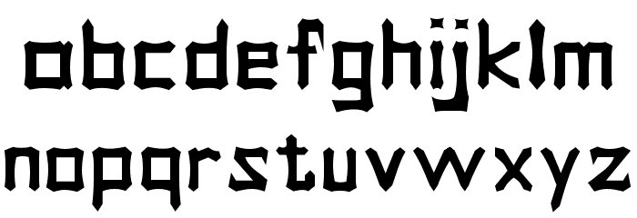 Tongkonan Regular Font LOWERCASE