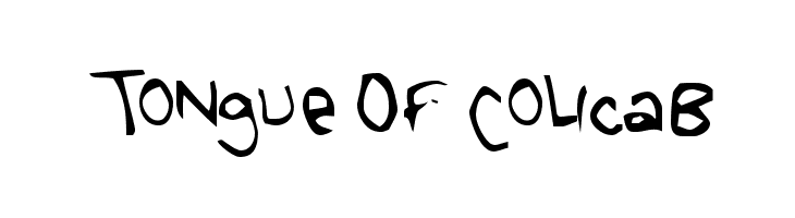 Tongue Of Colicab  Free Fonts Download