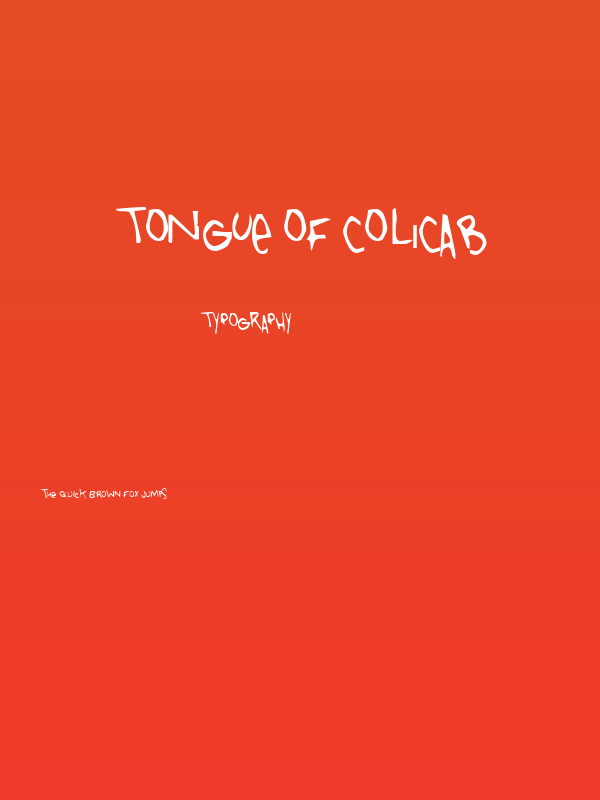 Tongue Of Colicab Poster