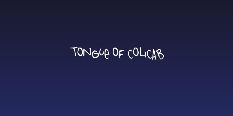 Tongue Of Colicab Social Header