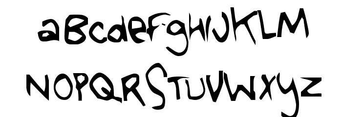 Tongue Of Colicab Font LOWERCASE