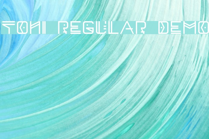 Toni Regular Demo Font examples
