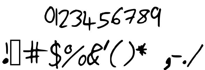 ToniSianWilliams Font OTHER CHARS