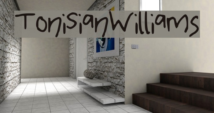 ToniSianWilliams Font examples