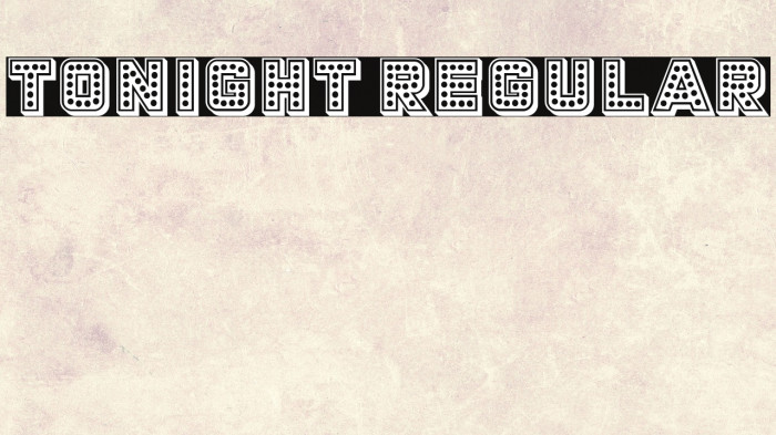 Tonight Regular Example 1
