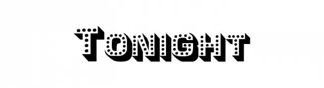 Tonight  フリーフォントのダウンロード