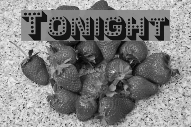 Tonight Font examples