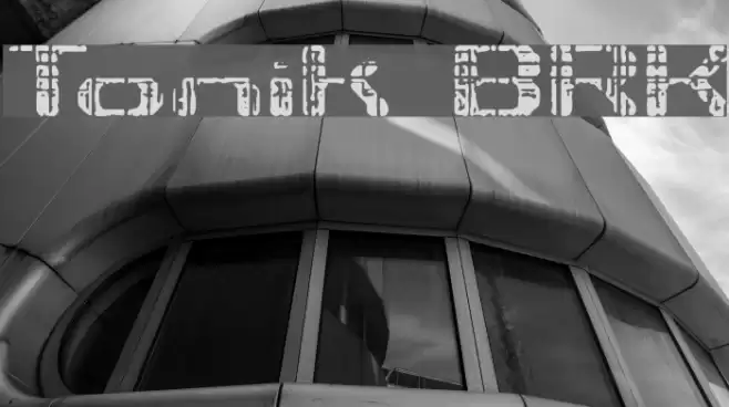Tonik BRK Font examples