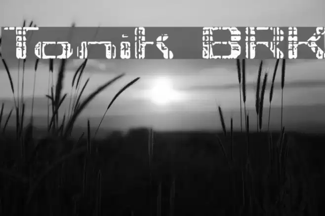 Tonik BRK Font examples