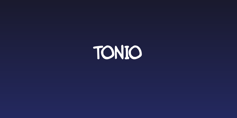Tonio Social Header