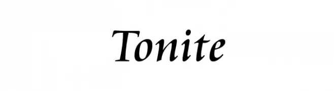 Tonite  Frei Schriftart Herunterladen