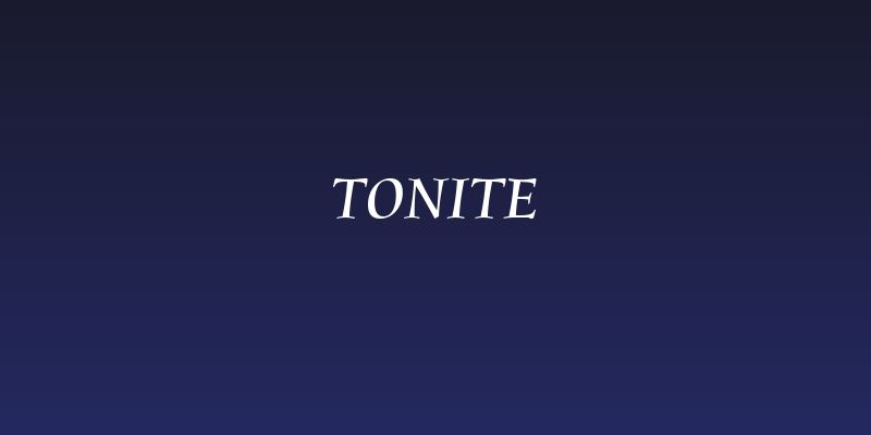 Tonite Social Header