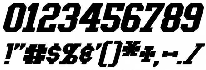 Tonopah Bold Italic Font OTHER CHARS