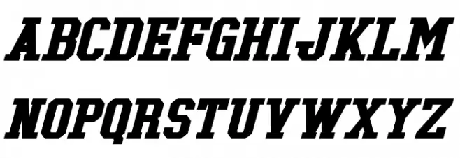Tonopah Bold Italic Polices MAJUSCULES