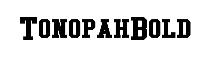 Tonopah Bold  Descarca Fonturi Gratis