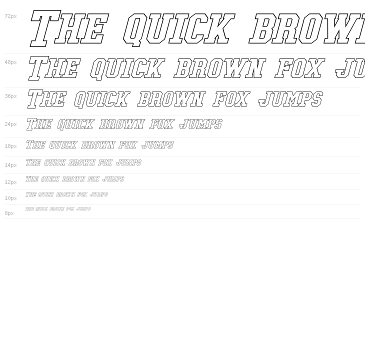 Tonopah Hollow Bold Italic Waterfall