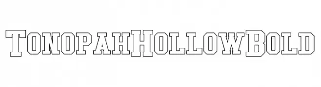 Tonopah Hollow Bold  les polices de caractères gratuit tlcharger
