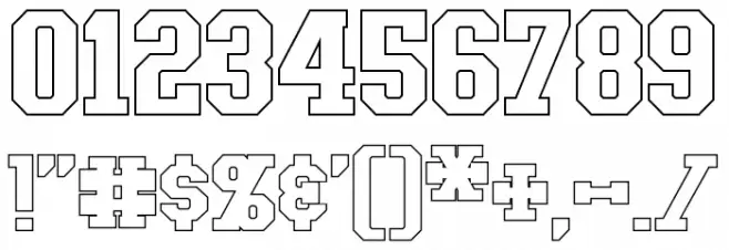 Tonopah Hollow Bold Font OTHER CHARS