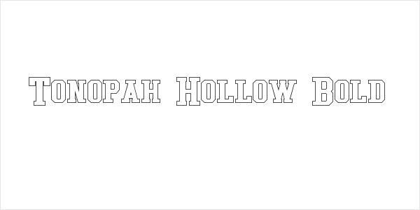 Tonopah Hollow Bold Logo