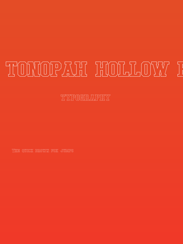 Tonopah Hollow Bold Poster
