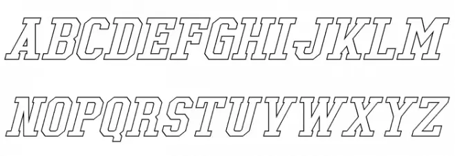 Tonopah Hollow Italic Шрифта ВЕРХНИЙ