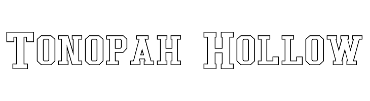 Tonopah Hollow Font