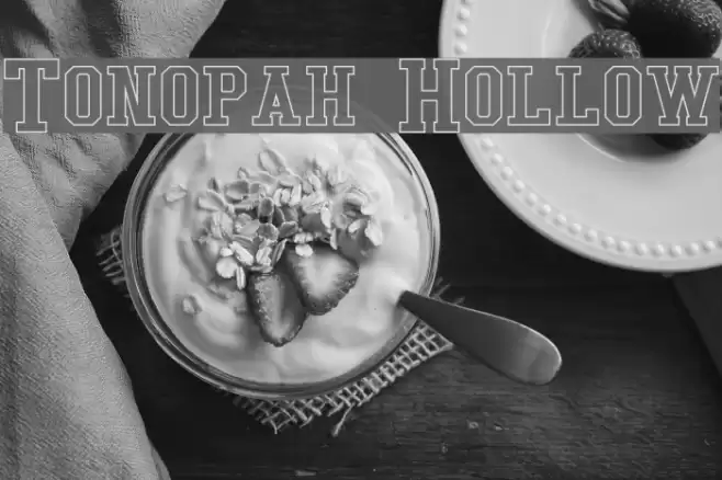 Tonopah Hollow Fonte examples
