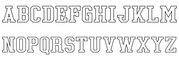Tonopah Hollow Font LOWERCASE