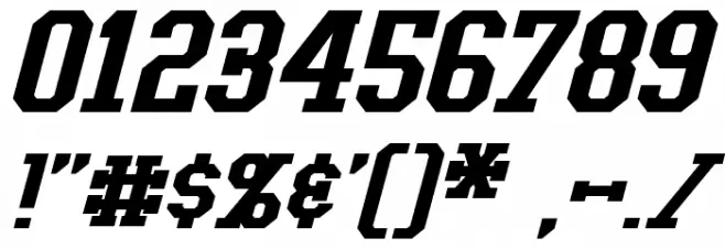 Tonopah Italic Schriftart Anderer Schreiben