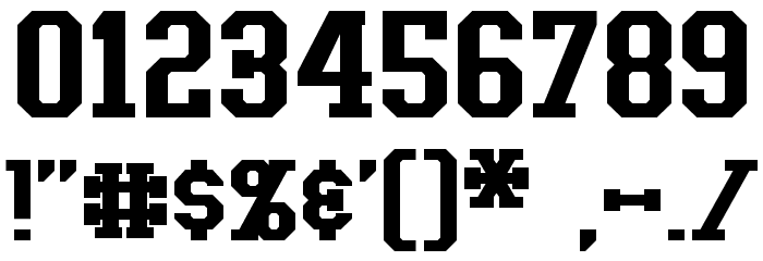 Tonopah Font OTHER CHARS