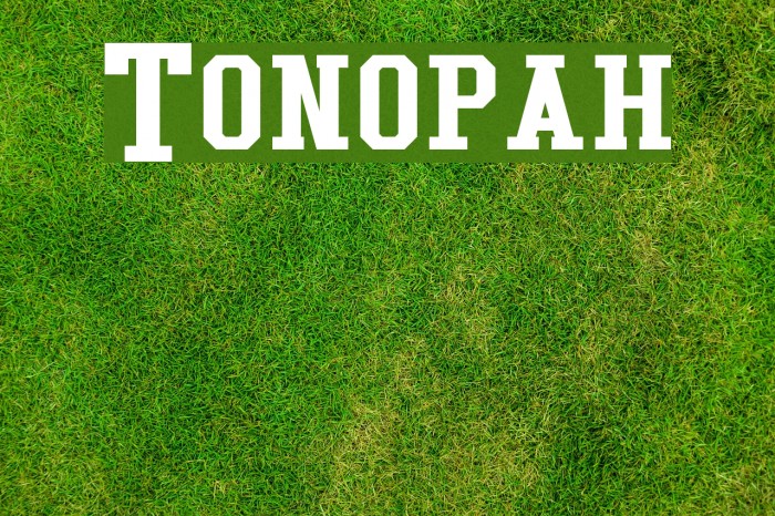 Tonopah Font examples
