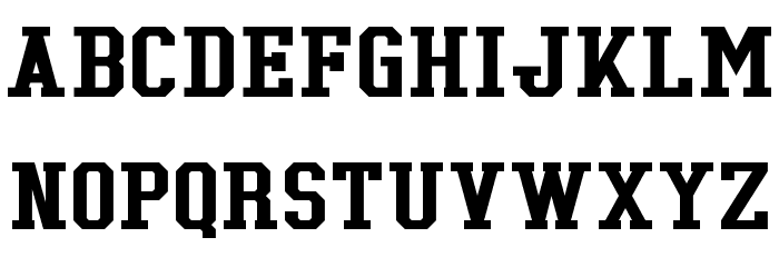 Tonopah Font LOWERCASE