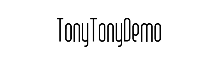 TonyTony Demo  Fuentes Gratis Descargar