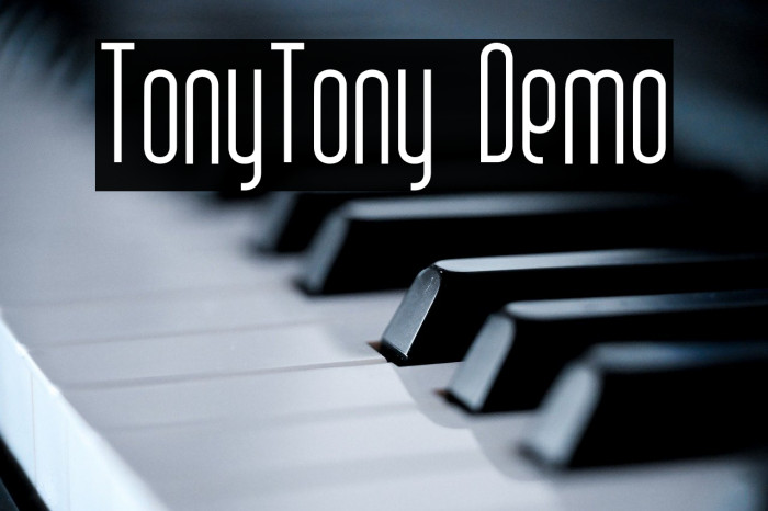 TonyTony Demo Example 1