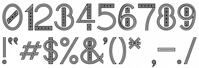 Too Damn Fancy フォント その他の文字