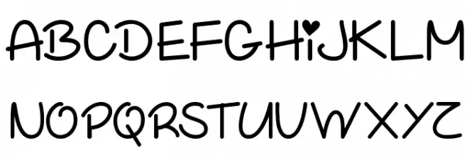 Too Freakin Cute Demo フォント 大文字